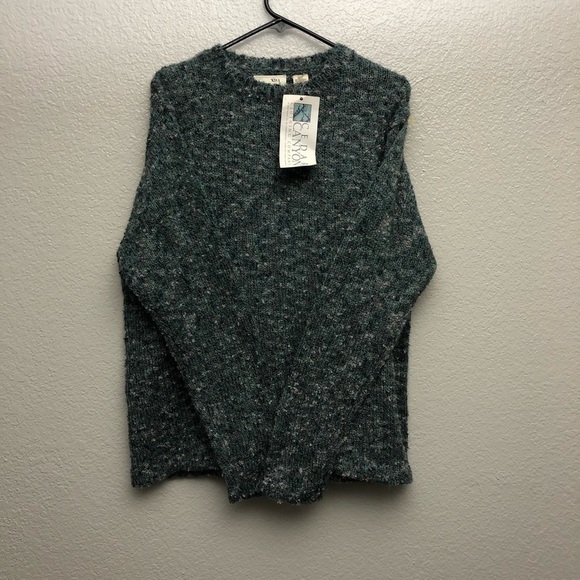 Cedar Canyon Women’s Dark Teal Wool Blend Crewneck Sweater Large NWT - Picture 1 of 3
